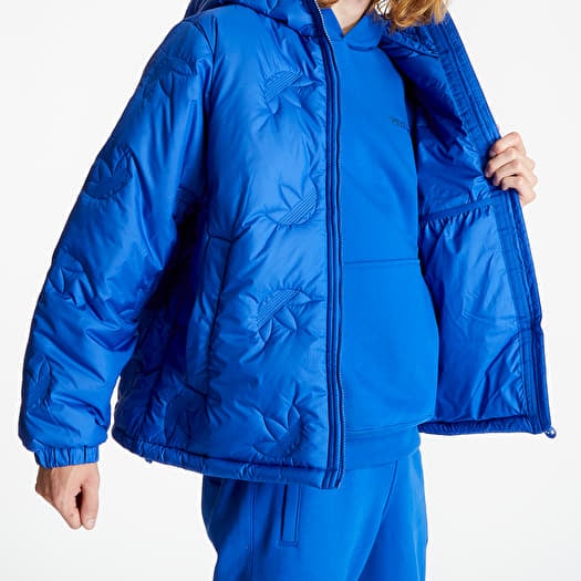 Jassen adidas Trefoil Rpt Puffer Jacket Power Blue Footshop