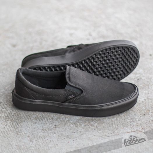Vans canvas slip on lite black hot sale