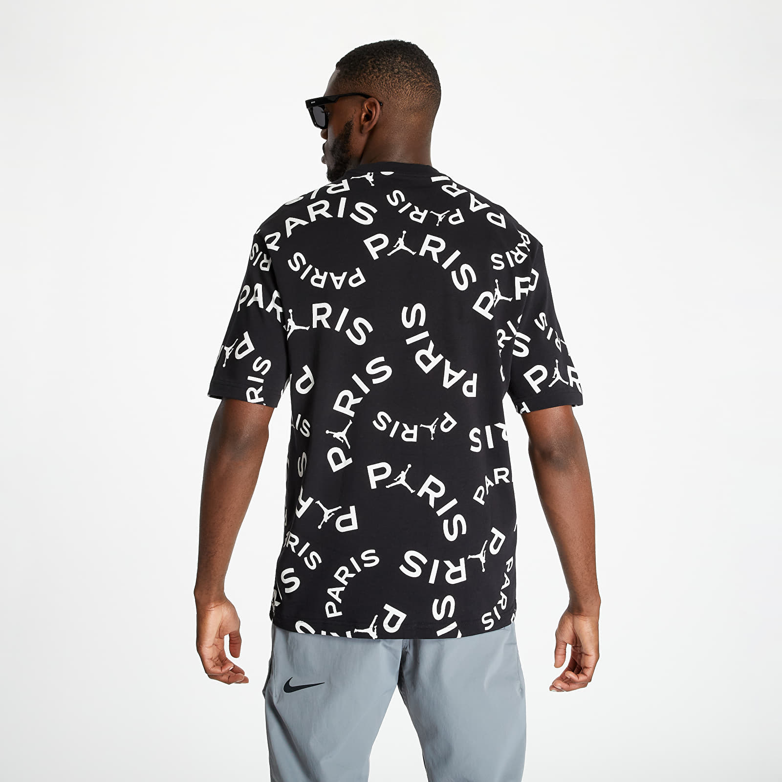 T-Shirts Jordan PSG Jock Tag Tee Black