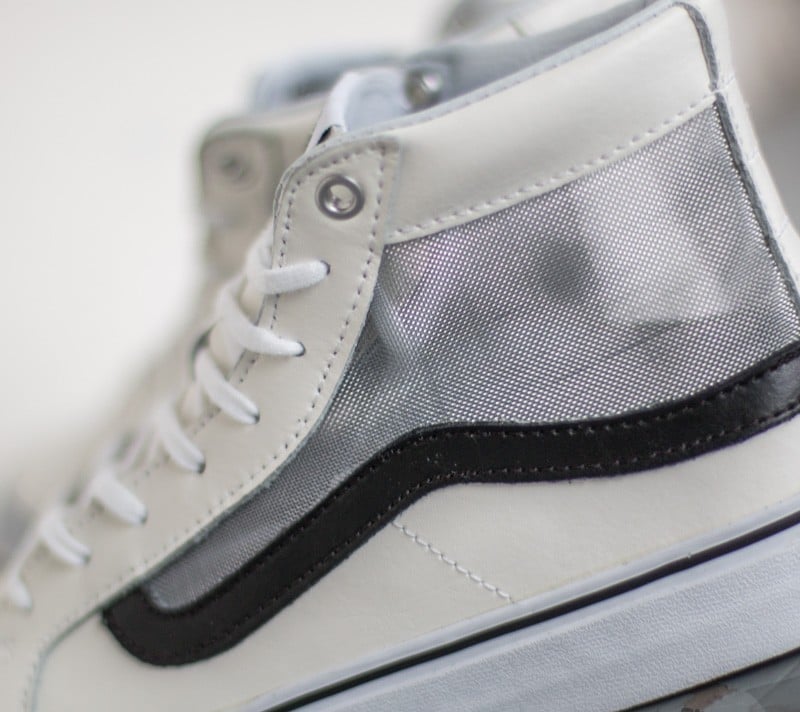 Damen Sneaker und Schuhe Vans Sk8-Hi Slim Cutout (Mesh) White/ Black