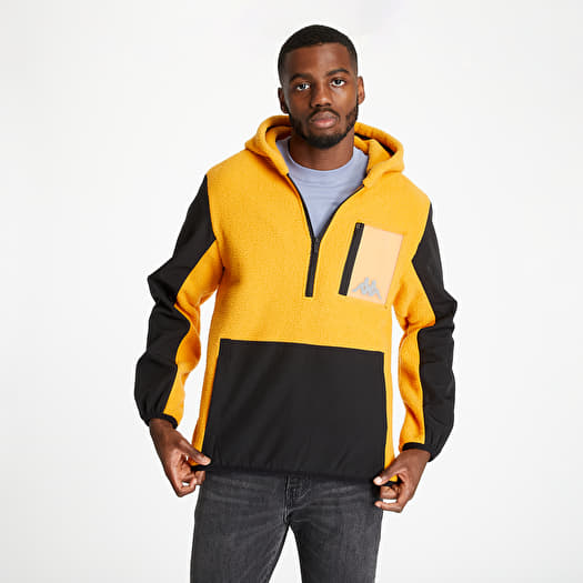 Yellow and black kappa hoodie 2025
