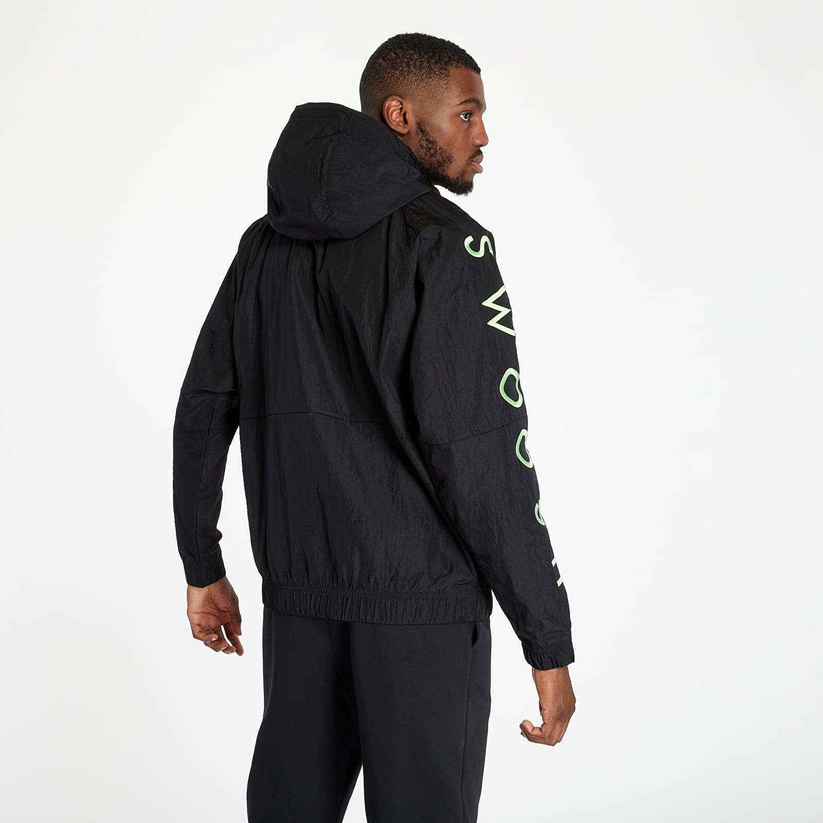 Kabátok Nike Sportswear Woven Jacket Black/ Black/ Black/ Ember Glow