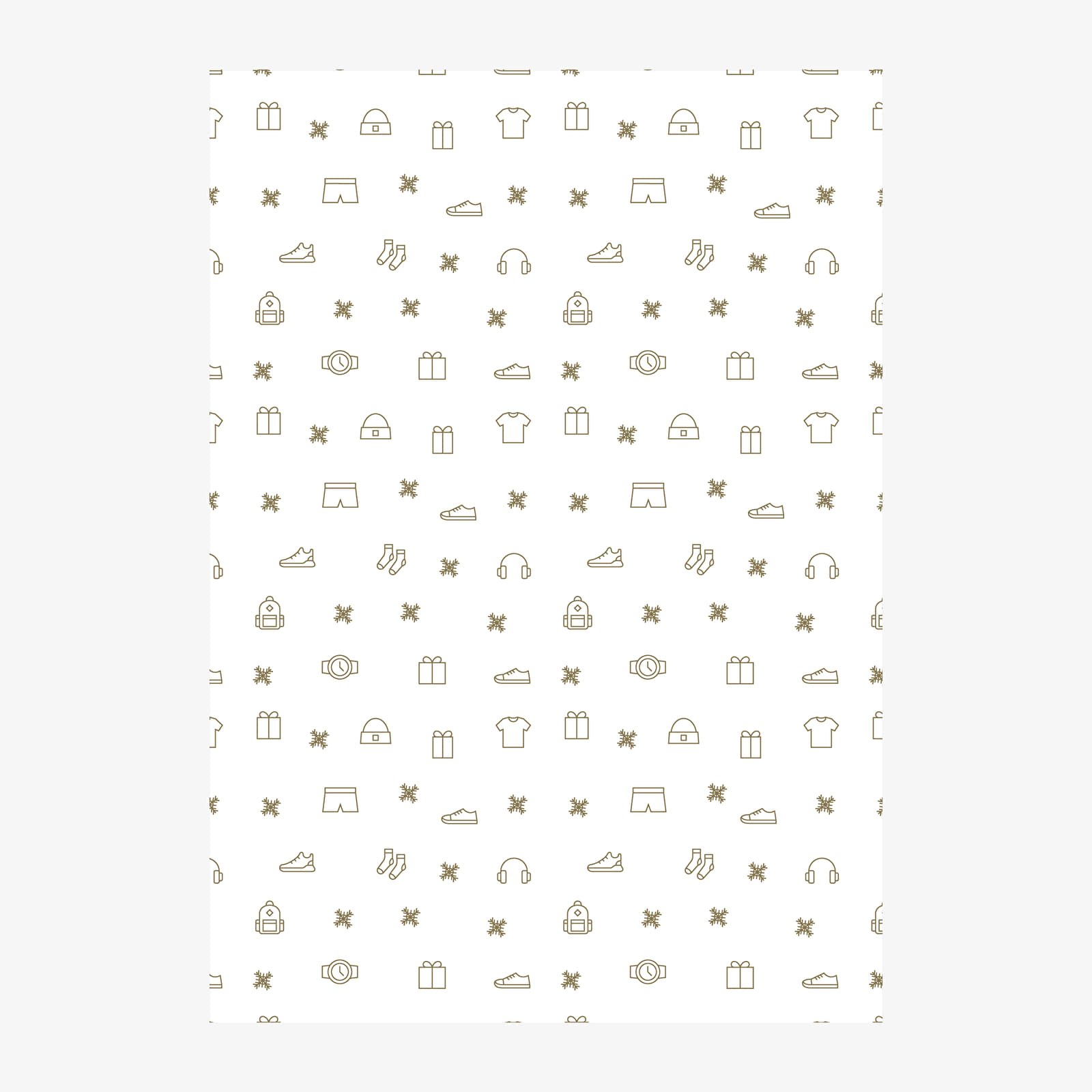 Altri accessori Footshop Christmas Wrapping Paper Gold