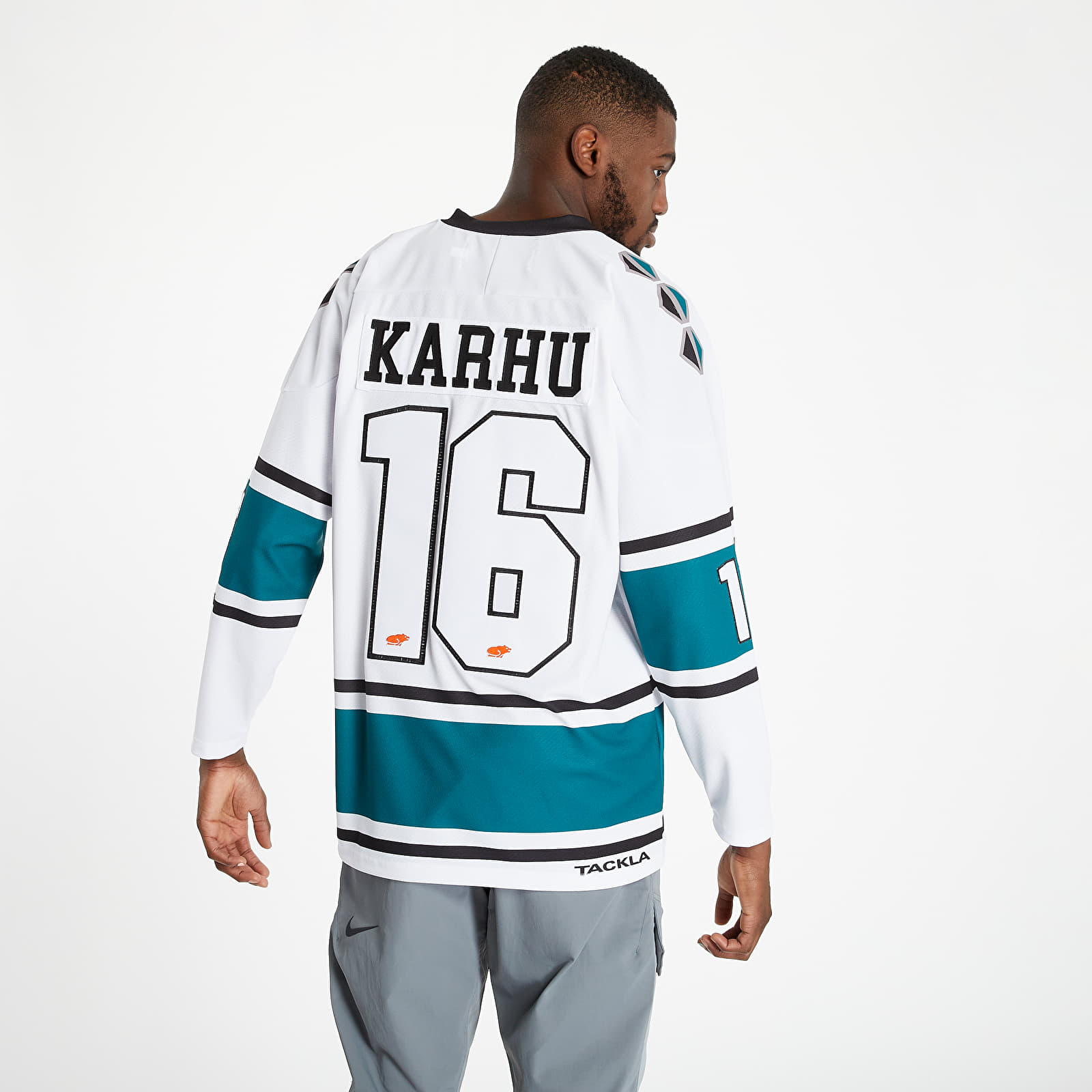 Majice T-shirt Karhu x Tackla Hockey Jersey White/ Green