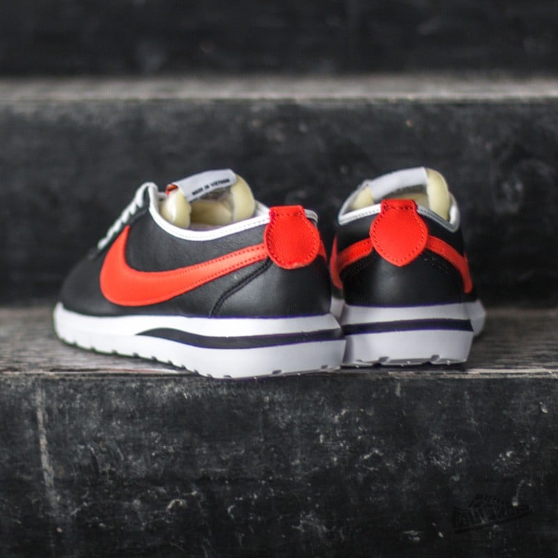 Scarpe uomo Nike Roshe Cortez NM Leather Black/Tm Orange-White-Safety Orange