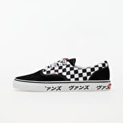 Men s shoes Vans Era Japanese Type Black Checkerboard Red Footshop