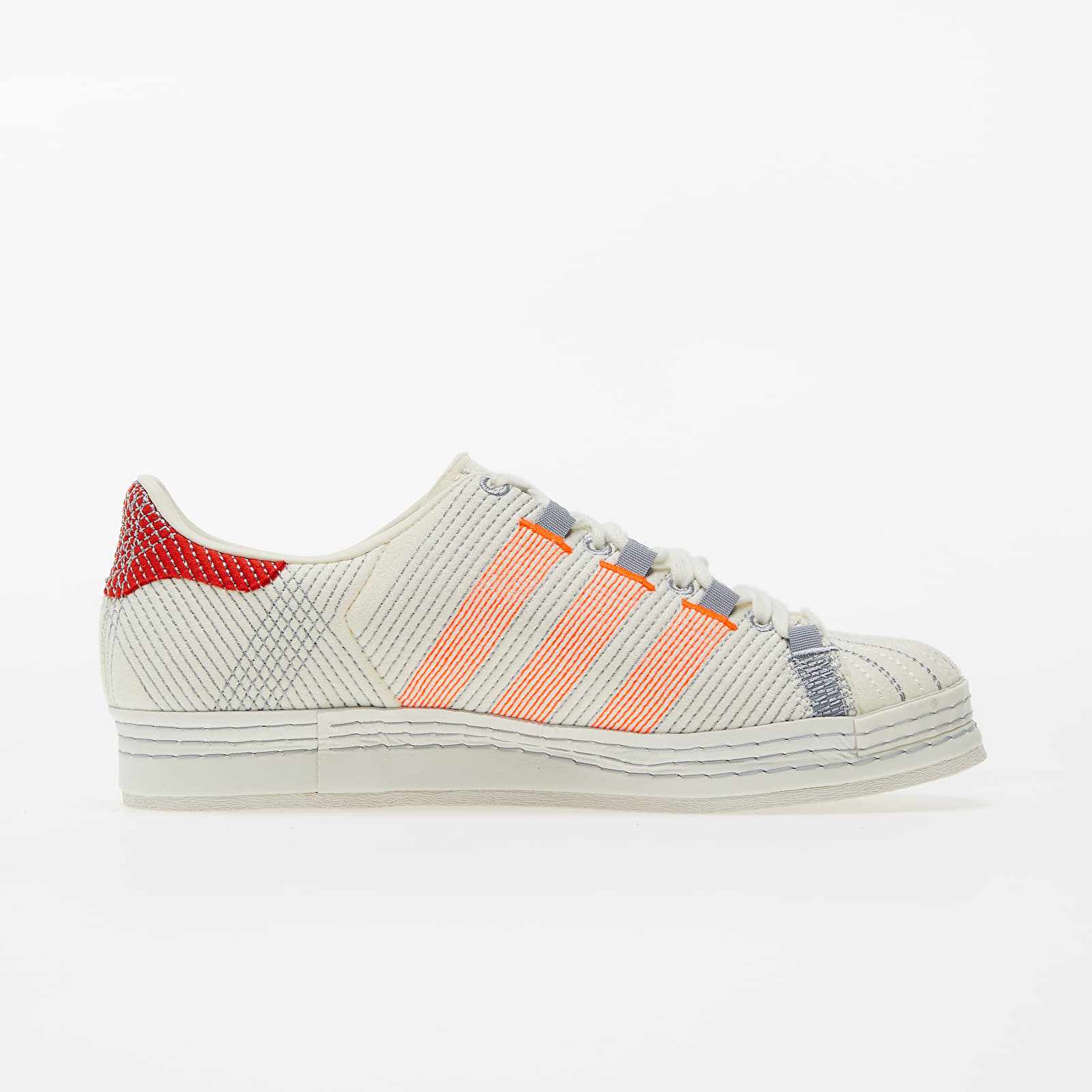 Men's shoes adidas x Craig Green Superstar Off White/ Bright Red/ Grey Three