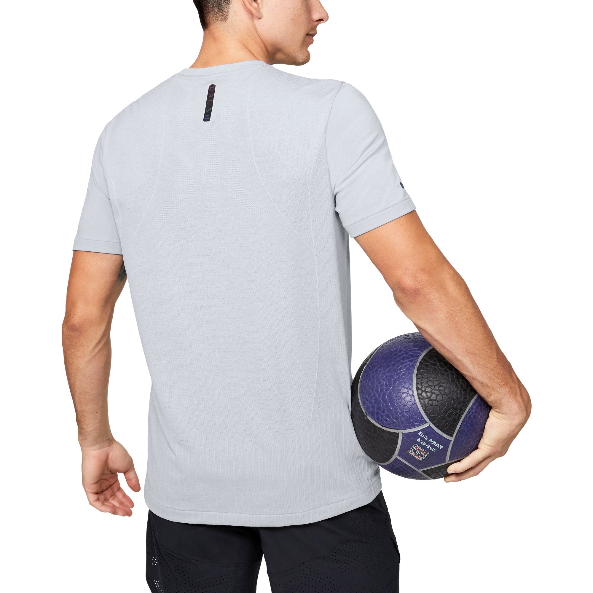 Μπλούζες Under Armour Rush SeamleSS Fitted SS Grey
