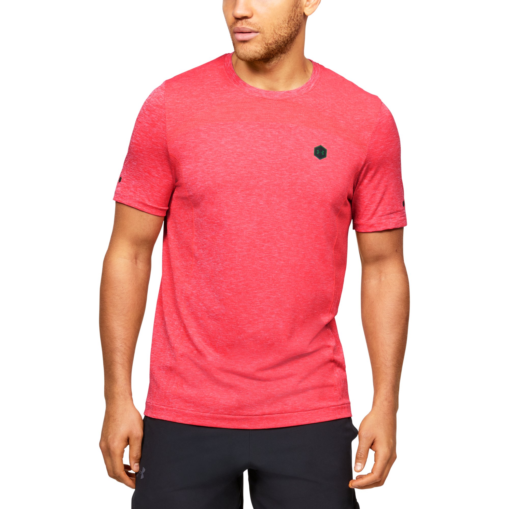 Majice T-shirt Under Armour Rush SeamleSS Fitted SS Pink