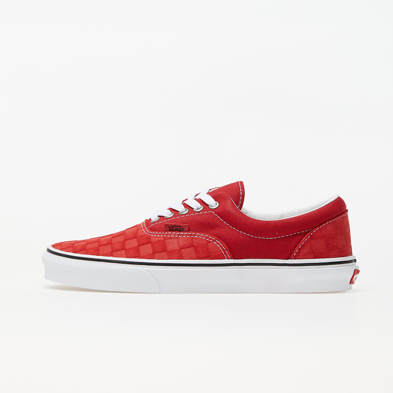 Încălțăminte și sneakerși pentru bărbați Vans Era (Deboss Checkerboard) Pompeian Red/ True White