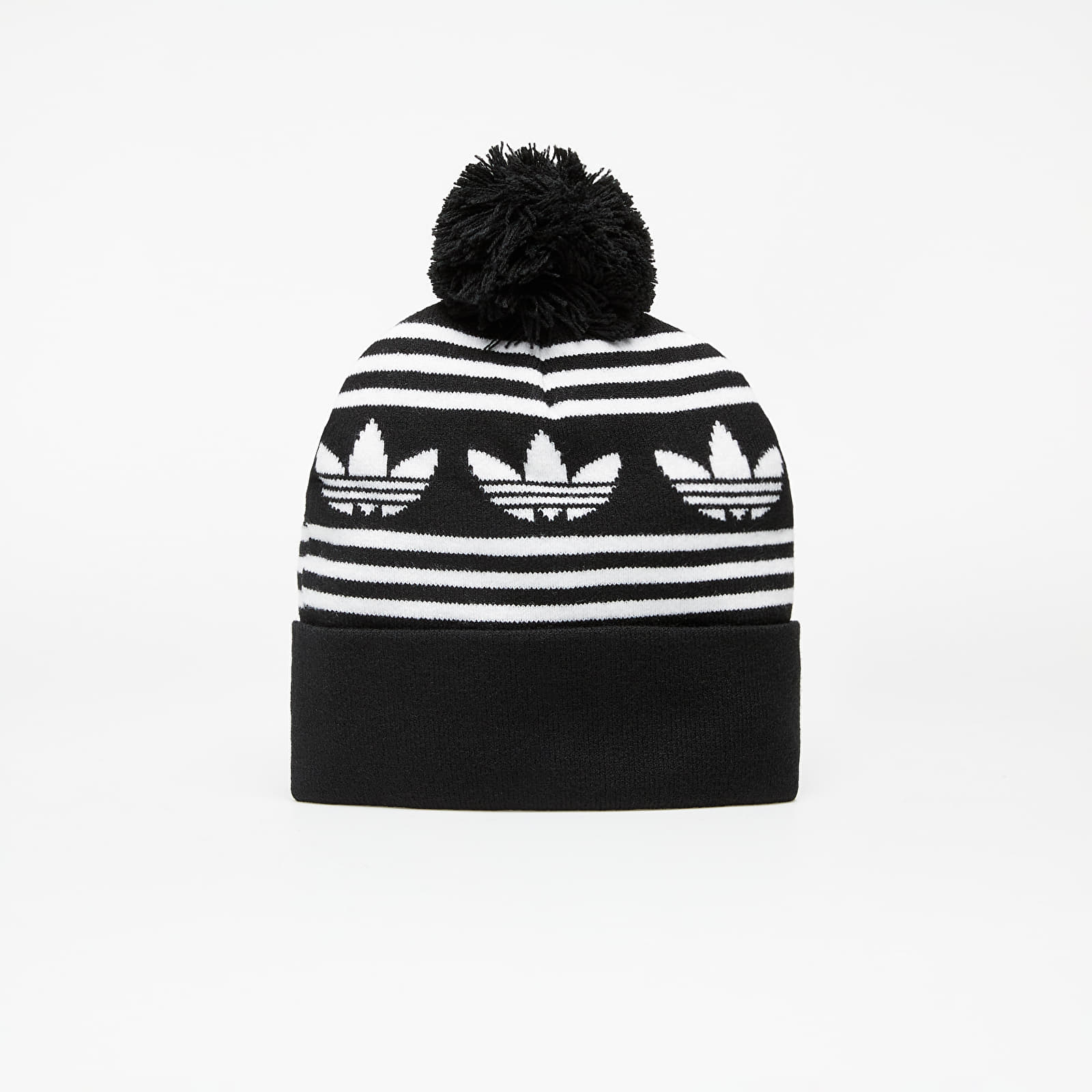 Шапки adidas Adicolor Jacquard Pom Beanie Black/ White