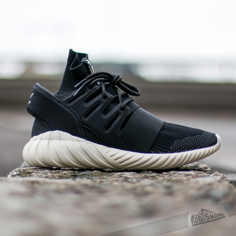 Adidas originals tubular doom sale primeknit trainers in black