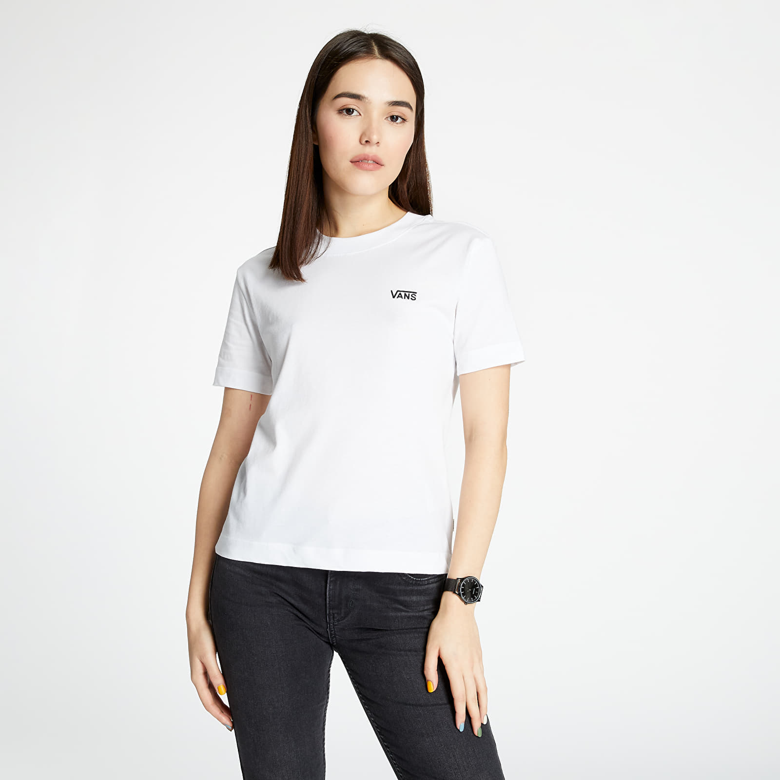 Pólók Vans Junior V Boxy Tee White