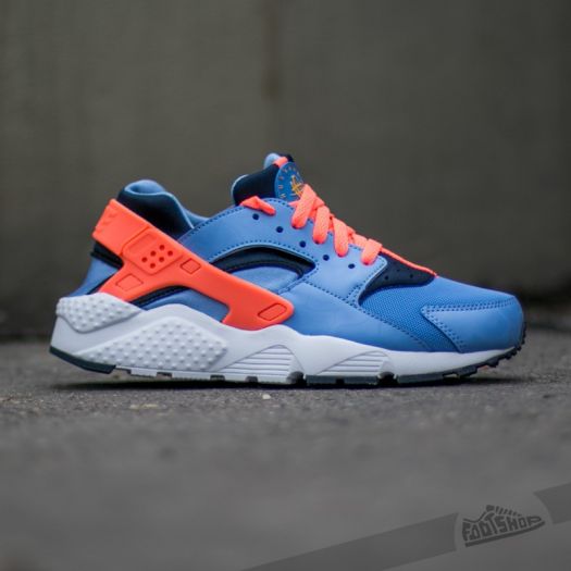 Nike air huarache blue and orange hotsell