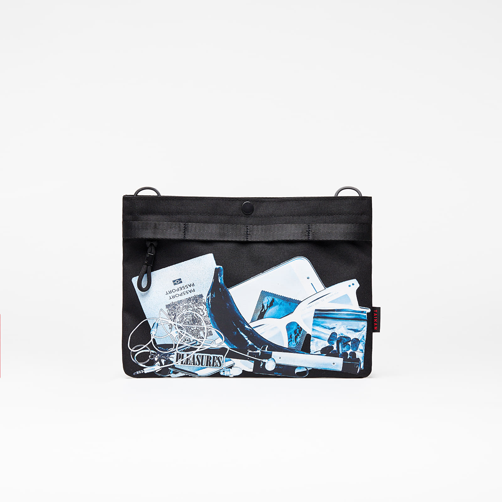 Borse a tracolla PLEASURES x Taikan Sacoche Bag Black