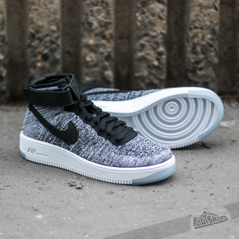 Sko til kvinder Nike W Air Force 1 Flyknit Black/ Black-White
