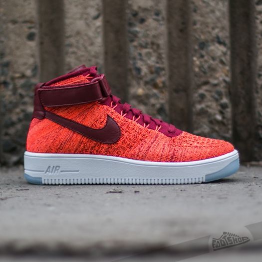 Nike W Air Force 1 Flyknit Total Crimson Team Red
