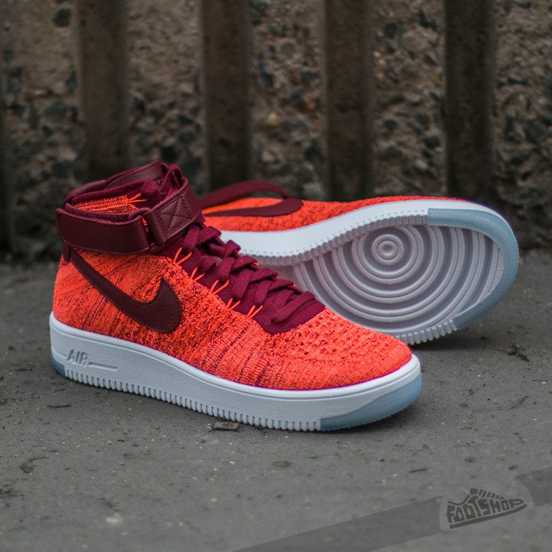 Nike air force 1 store ultra flyknit womens red