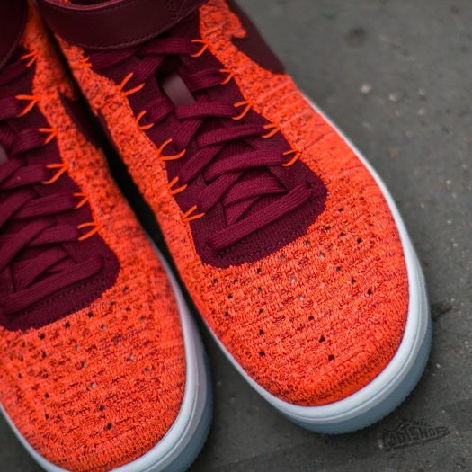 Nike air force 1 flyknit mujer naranja deals