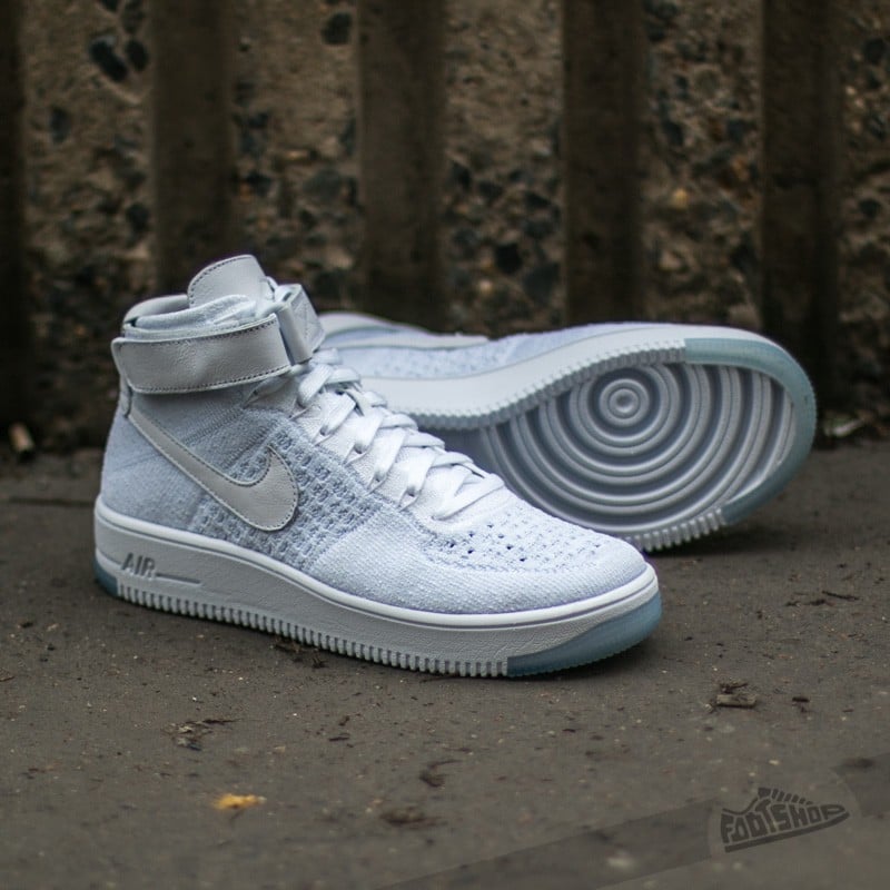 Nike air force 1 flyknit mujer beige sales