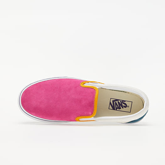 Vans suede slip sale on platform pink