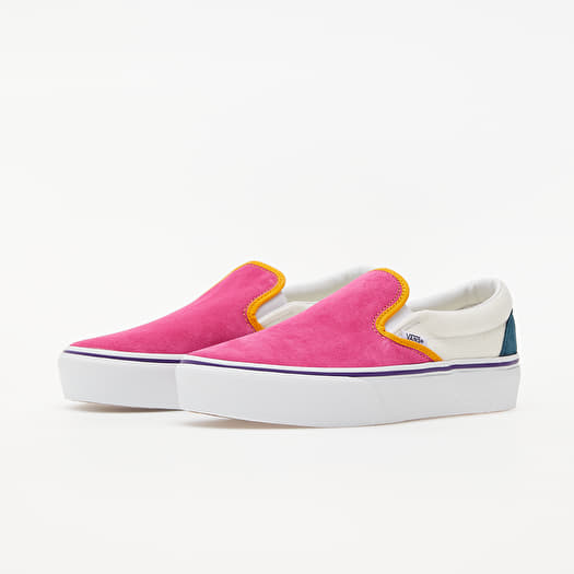 Vans multi color slip ons store