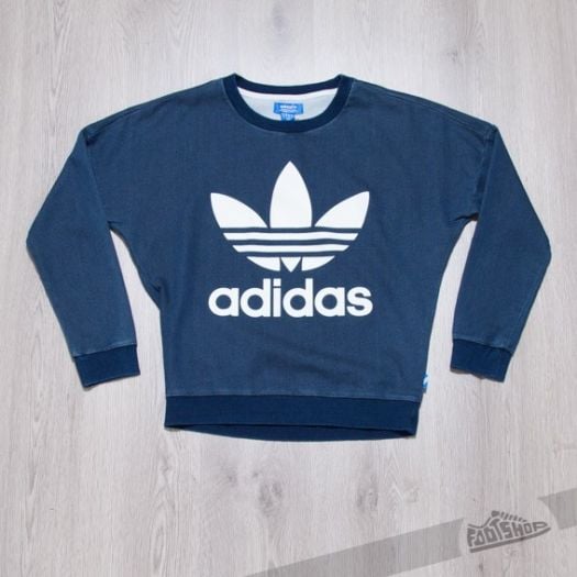 Adidas denim sweatshirt cheap