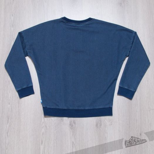 Hoodies and sweatshirts adidas Track Denim Sweatshirt Medium Blue Denim Footshop