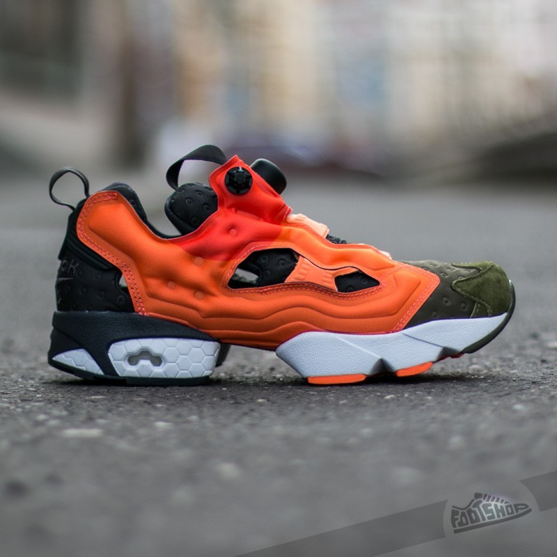 Reebok Instapump Fury Asym Canopy Green/ Peach/ Red | Footshop display picture 2