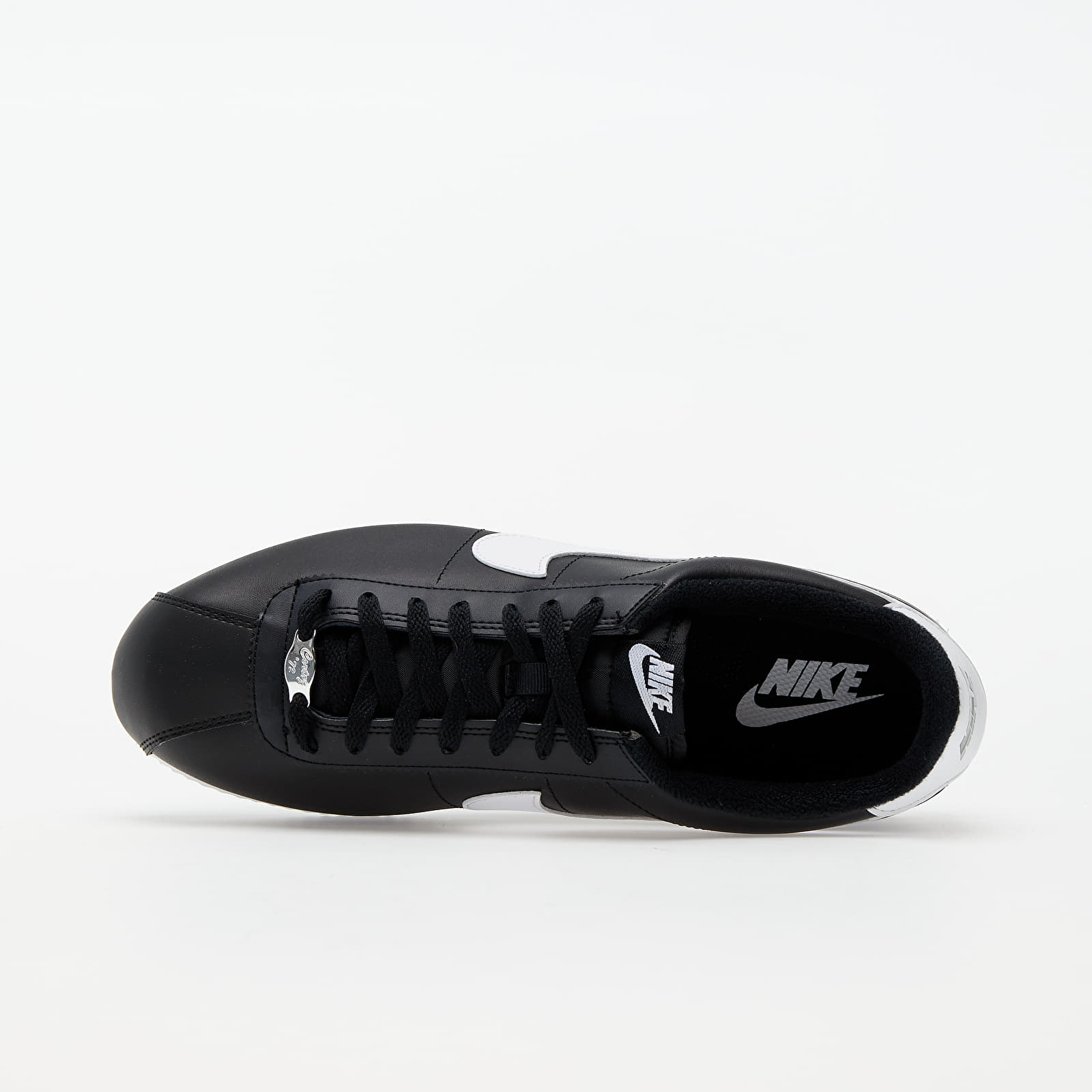 Men s shoes Nike Cortez Basic Leather Black White Metallic Silver