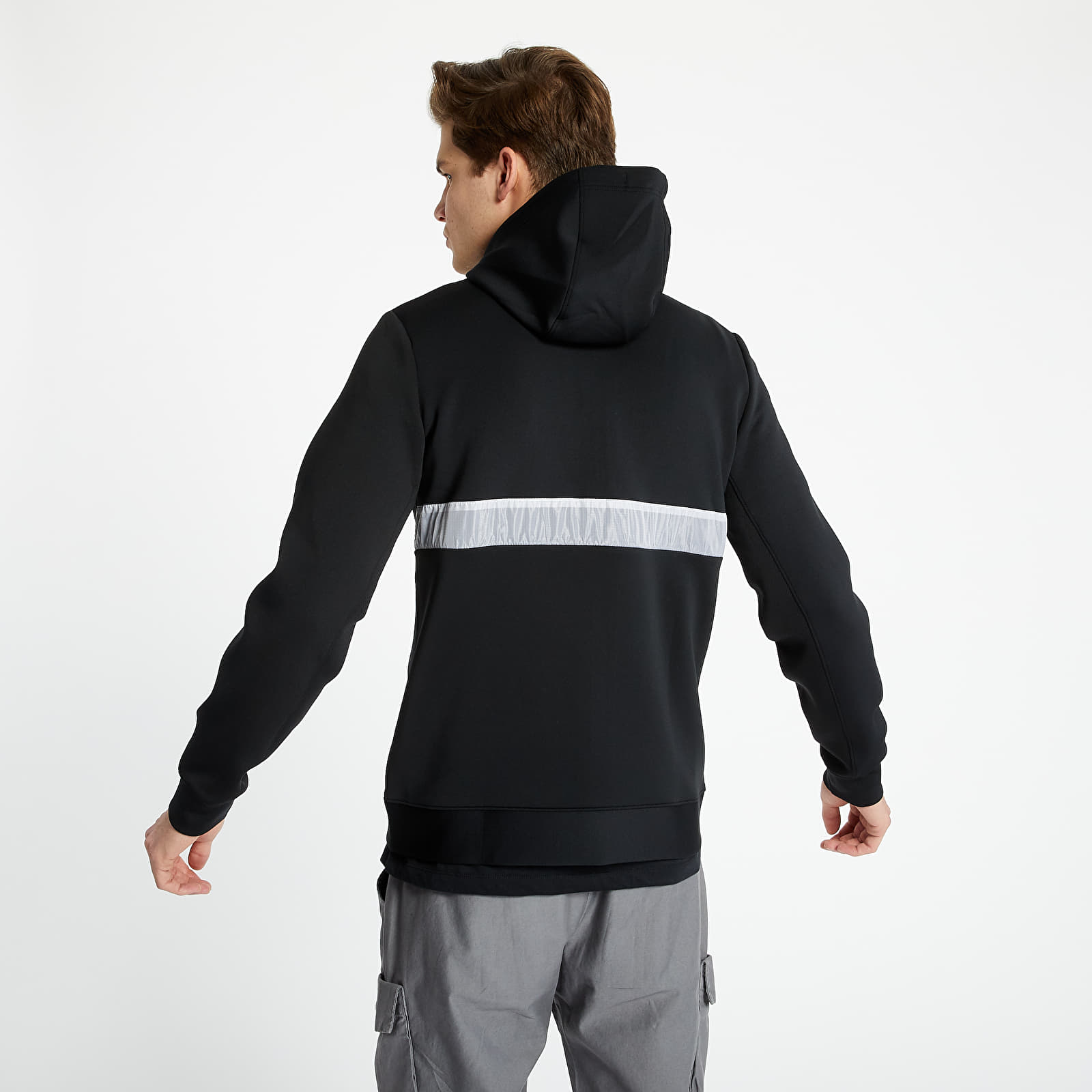 Sweatjacken und Sweatshirts Jordan Air Men’s Fleece Full-Zip Hoodie Black/ White/ Black/ White