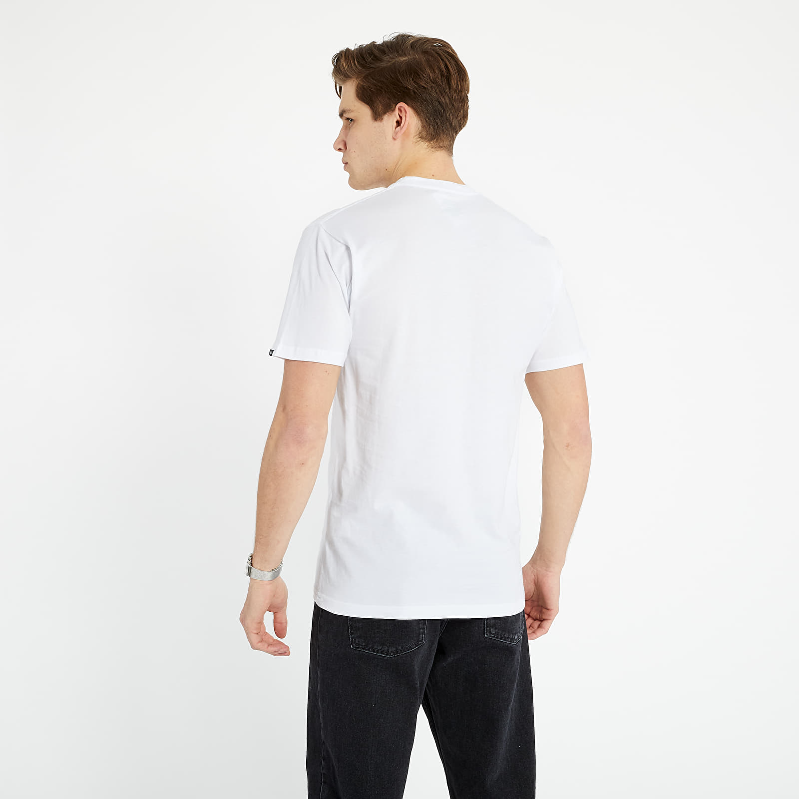 T-Shirts Vans Left Chest Logo Tee White/ Black