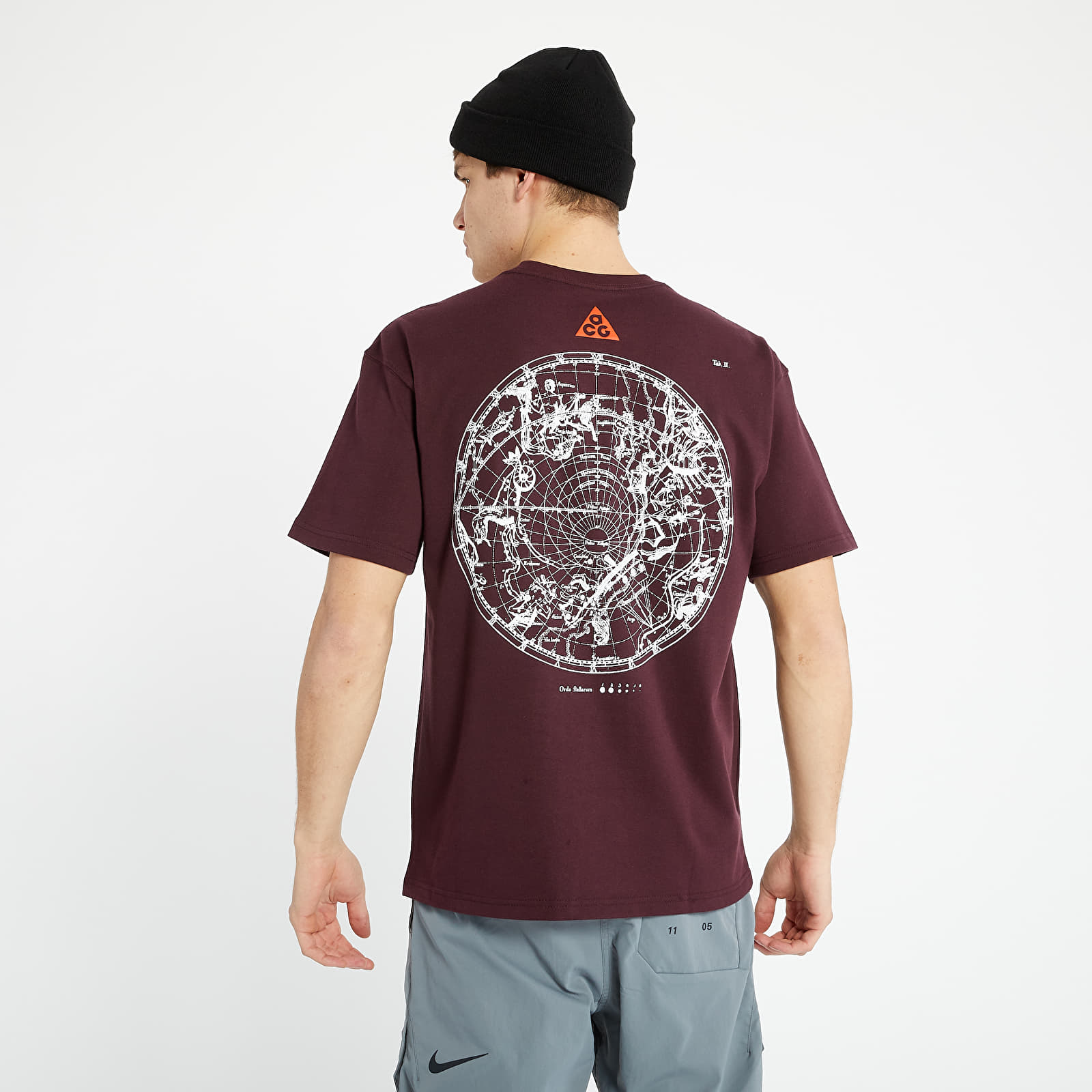 T-Shirts Nike Nrg ACG Tee Stargaze Deep Burgundy/ Team Orange