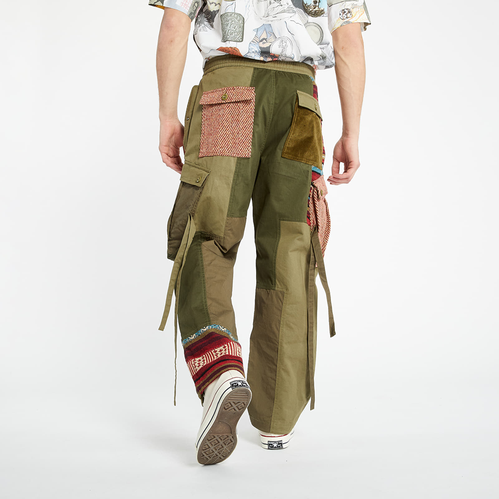 Pants Maharishi Arctic Cargo Trackpants Olive/ Red