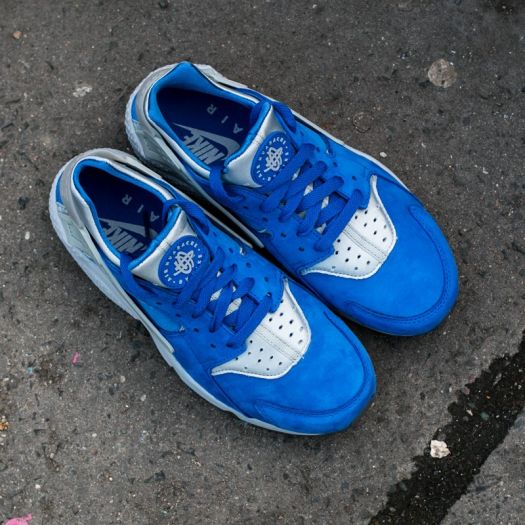 Men s shoes Nike Air Huarache Run Premium Varsity Royal Wolf Grey