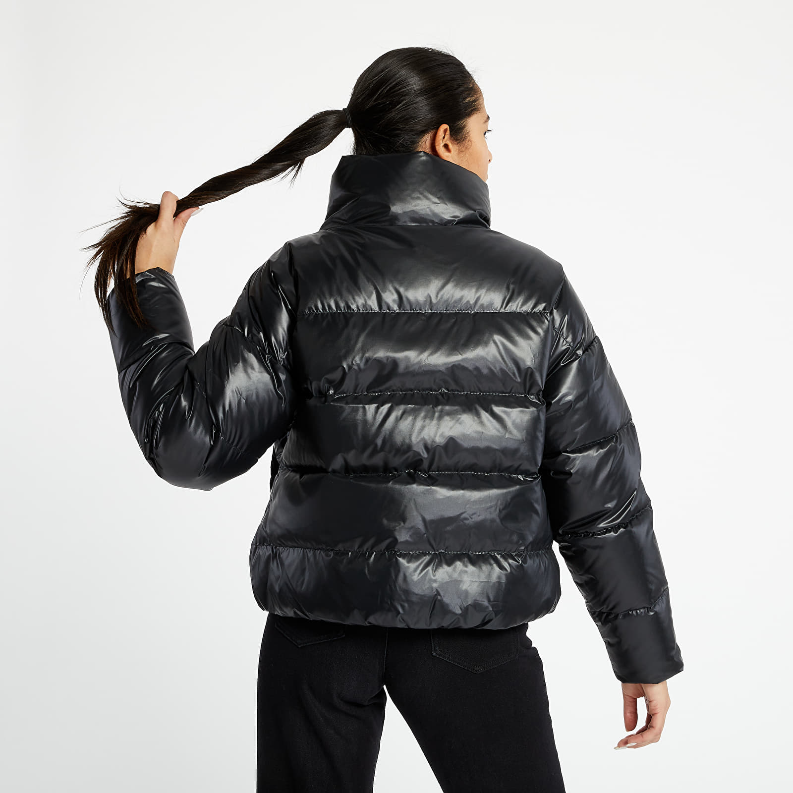 Jackets Nike Sportswear Hooded Jacket Black/ Mystic Stone/ White