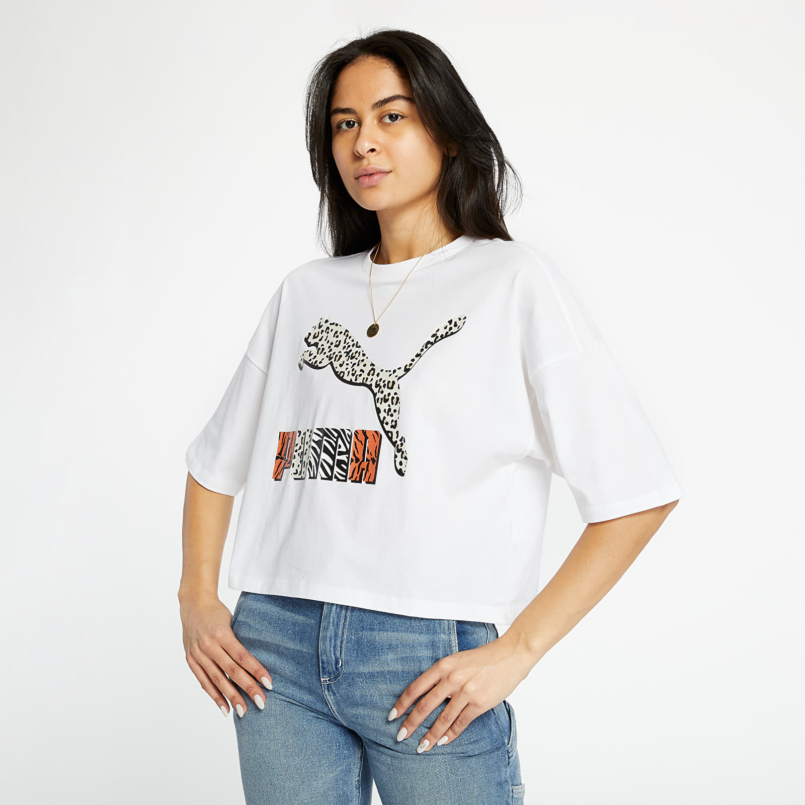 Тениски Puma Classics Loose Fit Tee Puma White-animal