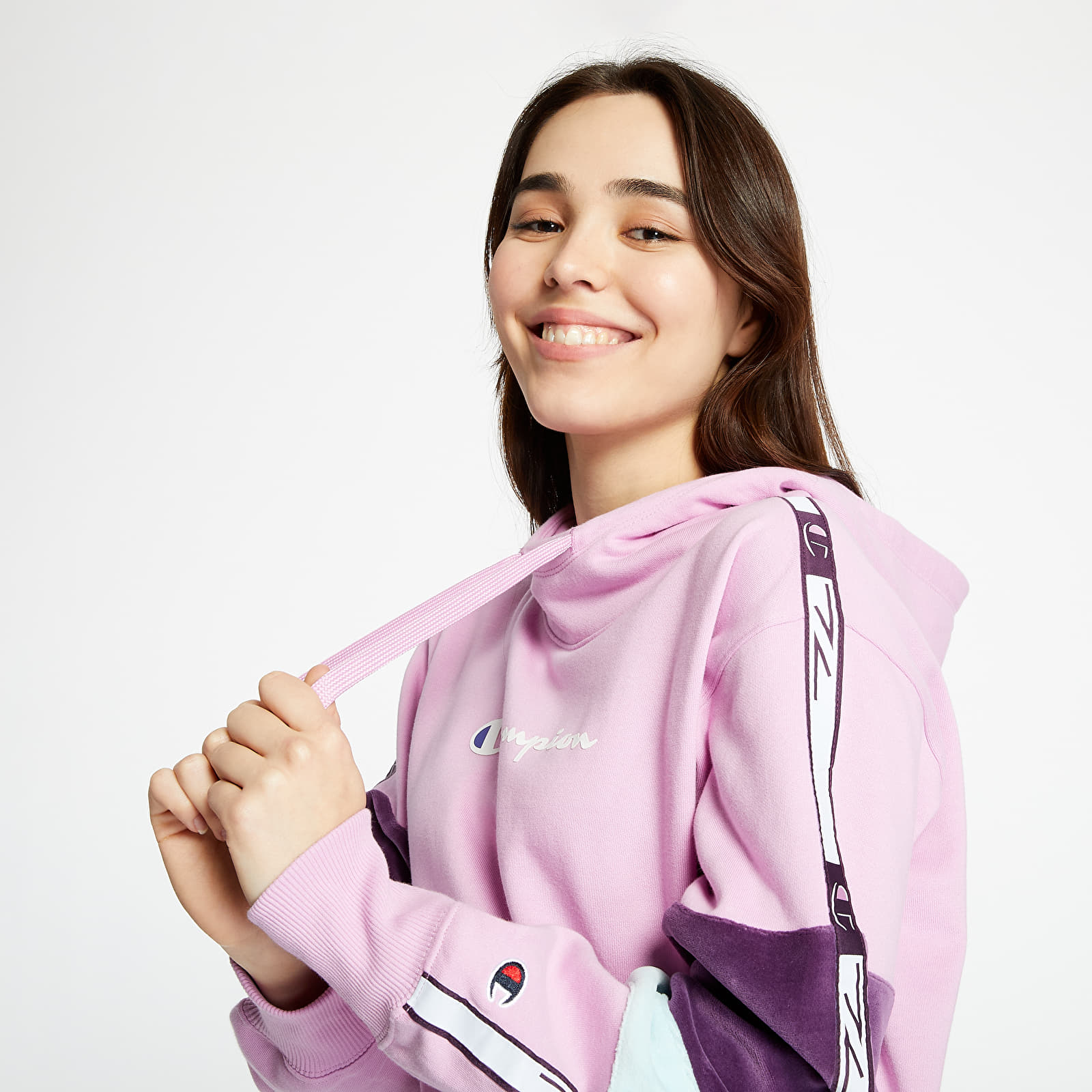 Women's champion hoodie pink on sale