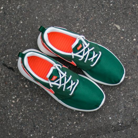 Women's shoes Wmns Nike Roshe One Retro Gorge Green/ Bright Mango