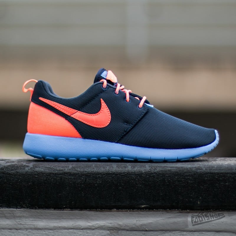 Women's shoes Nike Roshe One (GS) Obsidian/ Bright Mango-Canary-Chalk Blue