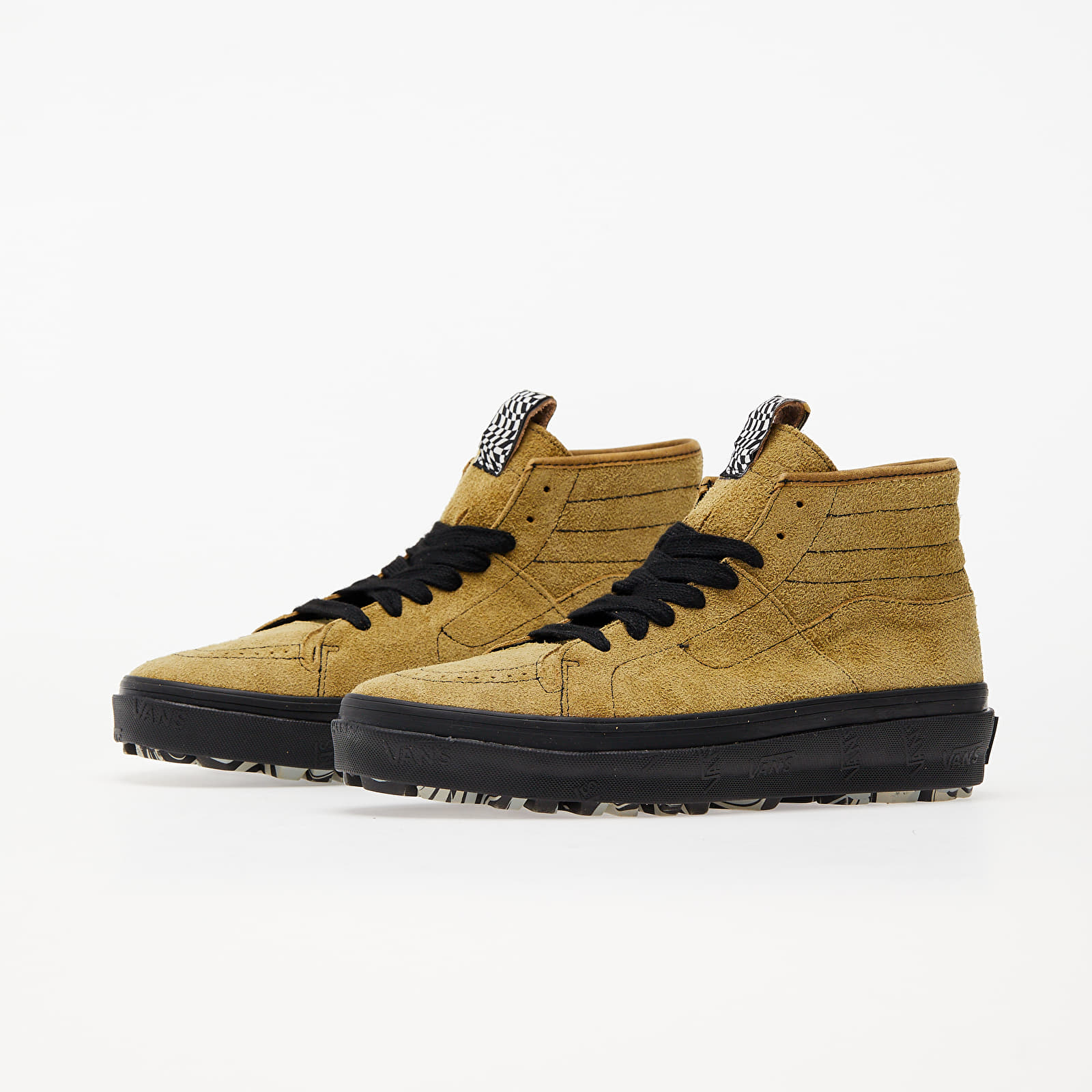Scarpe uomo Vans Vault x Taka Hayashi Sk8-Boot LX (Hairy Suede) Tapenade/ Black