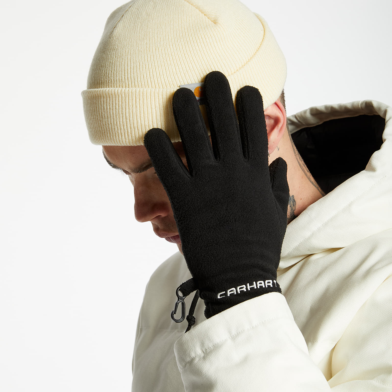 Rukavice Carhartt WIP Beaumont Gloves Black/ Wax