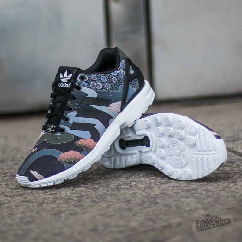 Adidas flux zx black and white cheap