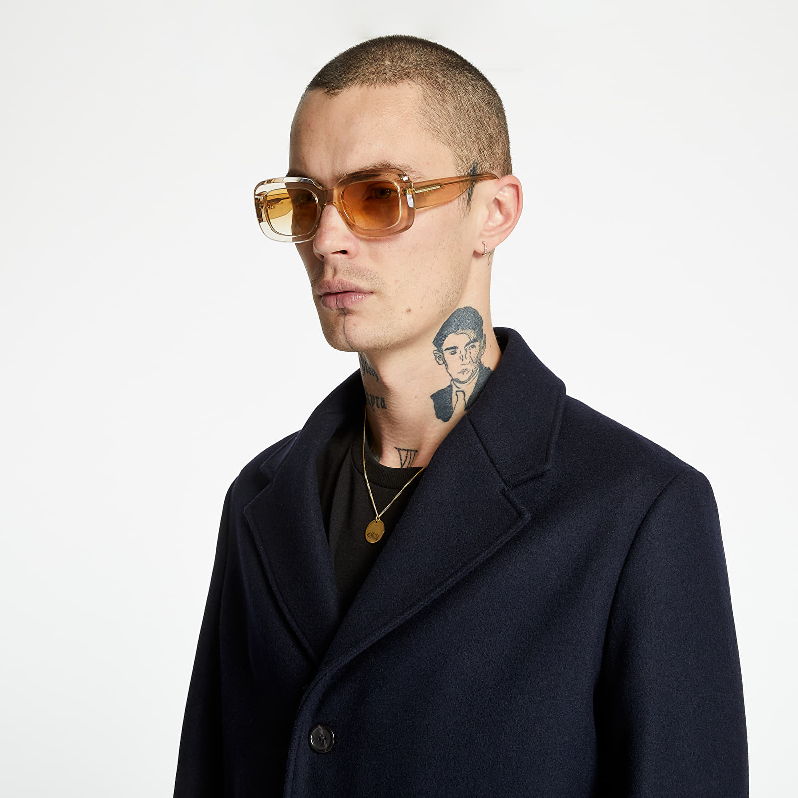 Plašči A.P.C. Manteau Sacha Coat Navy Blue