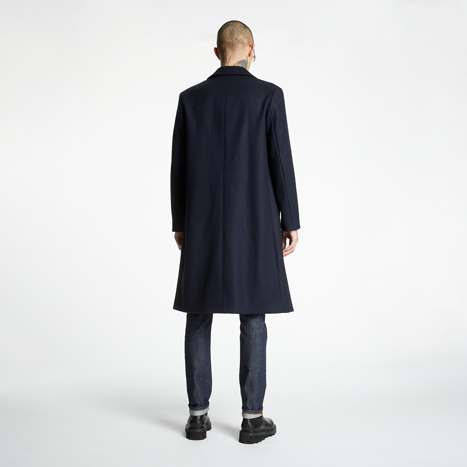 Plašči A.P.C. Manteau Sacha Coat Navy Blue