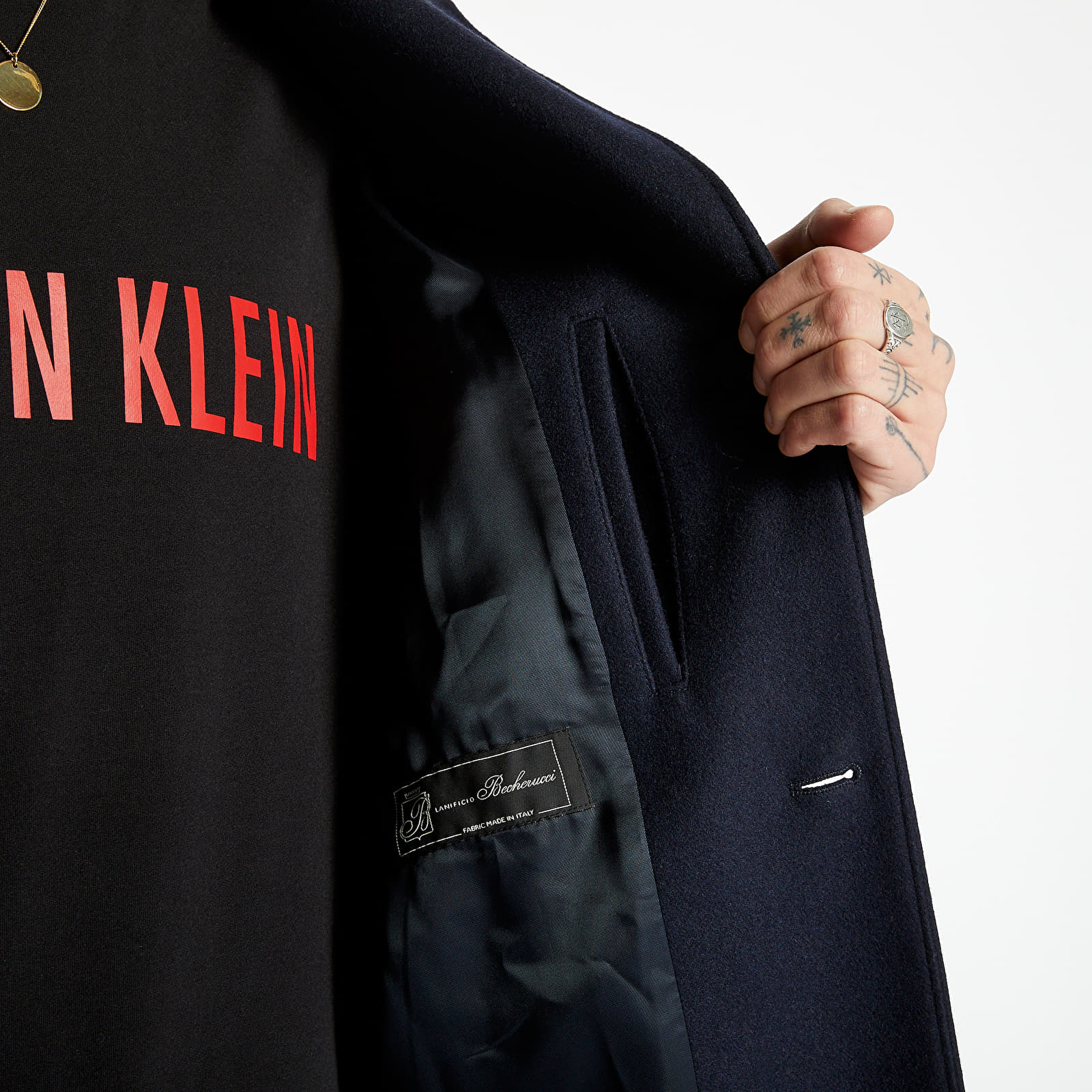 Plašči A.P.C. Manteau Sacha Coat Navy Blue