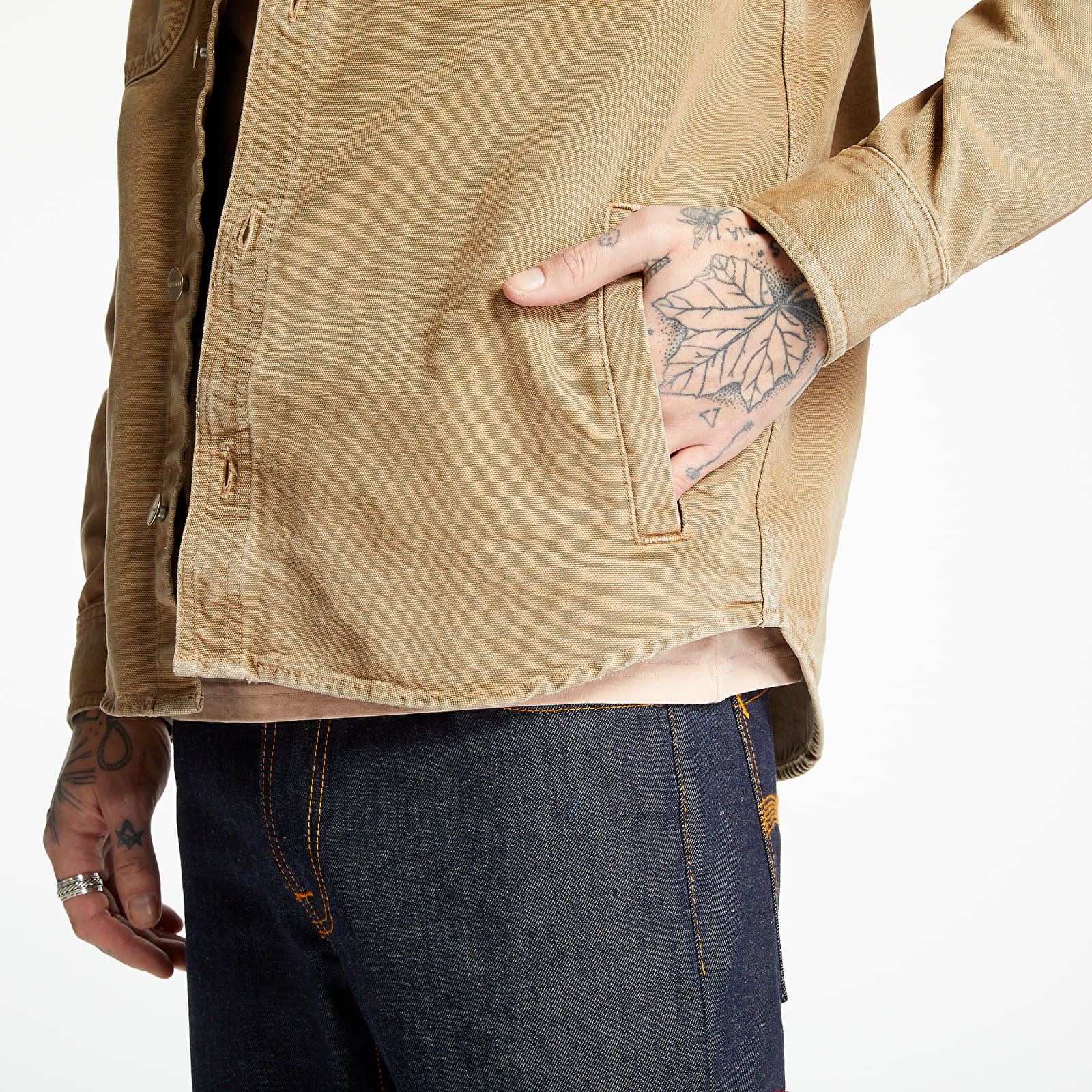 Jackets Carhartt WIP Glenn Shirt Jac Hamilton Brown