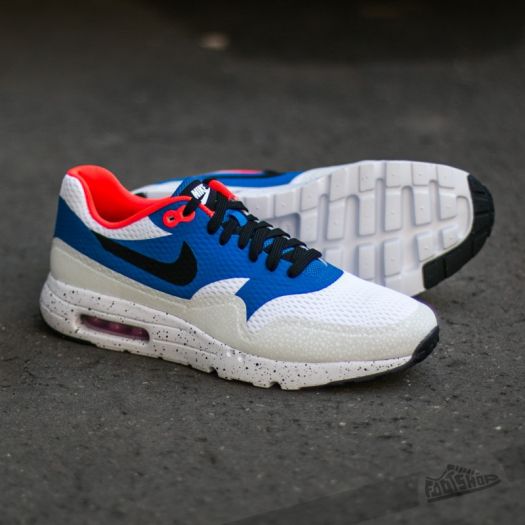 Chaussures et baskets homme Nike Air Max 1 Ultra Essential White/ Black-  Varsity Royal- Reflective Silver | Footshop