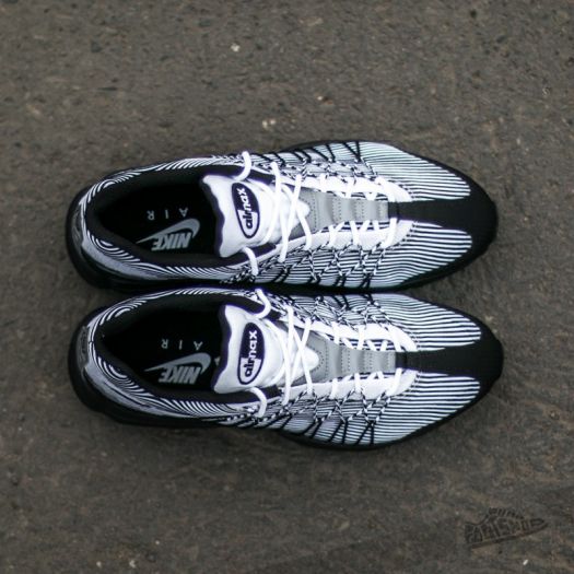 Nike Air Max 95 Ultra Jacquard White Black Mettalic Silver