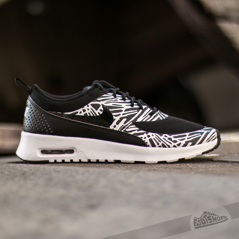 Women's shoes Nike Wmns Air Max Thea Print Black/ Black White Metallic Silver 